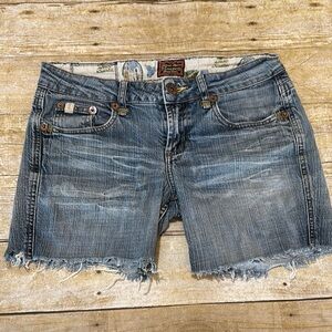 Z. Cavaricci Vintage Blue Jean Shorts Distressed Cut-Off Limited Edition